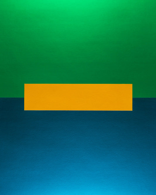 "#110" - Clover and Blue with Yellow