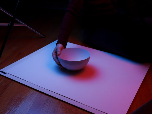 Behind the scenes of the artist making his series Dark Celestials